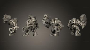 Military figurines Tinbot Gunner 05 3d model