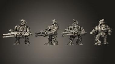 Military figurines Tinbot Pirate Veteran 01 3d model