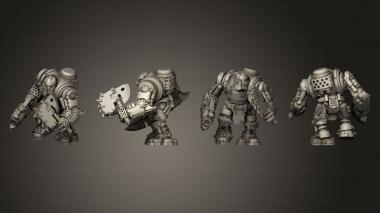 Military figurines Tinbot Shock Troop 03 3d model