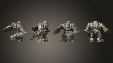Military figurines Tinbot Shock Troop 05 3d model