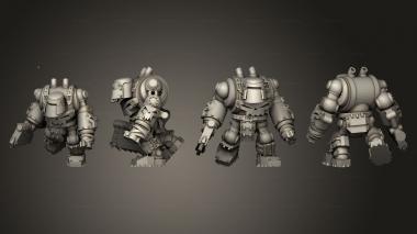 Military figurines Tinbotz Axe 01 3d model