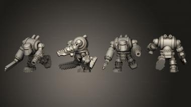 Military figurines Tinbotz Axe 03 3d model