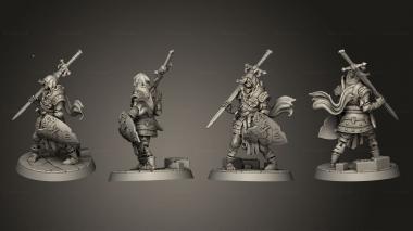Military figurines Tired Zombie 3d model