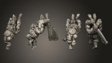 Military figurines Titan Forge Dwarves Iro Kez 3d model