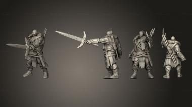 Military figurines Titaran Barbarian 03 3d model