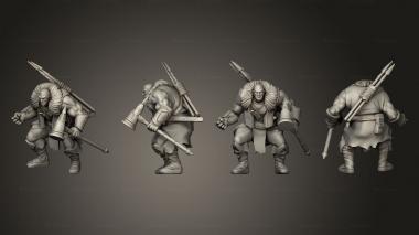 Military figurines Titaran Barbarian 04 3d model