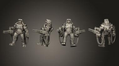 Military figurines Titus the Tank smaller option 3d model