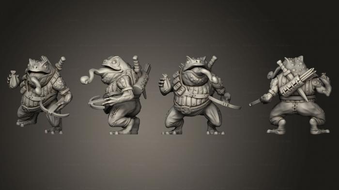Military figurines (Toad Folk Crossbow, STKW_13821) 3D models for cnc