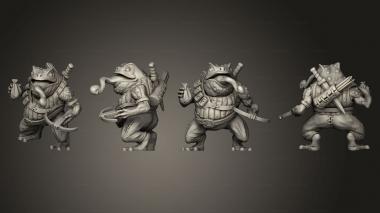Military figurines Toad Folk Crossbow 3d model