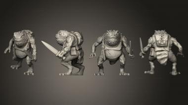 Military figurines Toad Folk Dagger 3d model