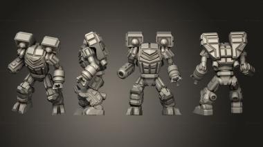 Military figurines toad ready charge 3d model