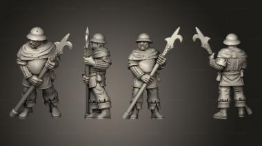 Military figurines Town guards 02 3d model
