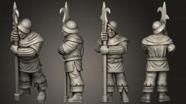 Military figurines Town guards 05 3d model