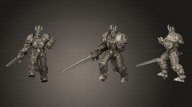 Military figurines Liche king1 wm 3d model