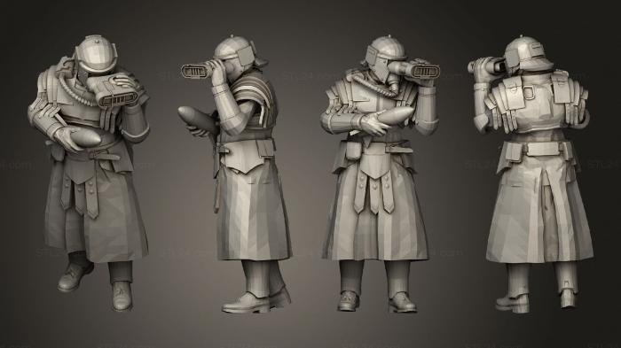 Military figurines (Tread Killers Roman Missile Teams by That Evil One Loader 3, STKW_13850) 3D models for cnc