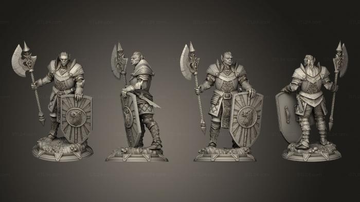 Military figurines (Trenon the Redeemed US, STKW_13854) 3D models for cnc