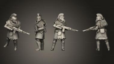 Military figurines Triarii Hellgun 1 v 2 3d model
