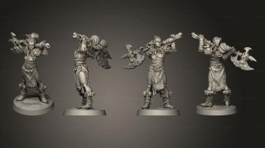 Military figurines Tribal Irya 3d model