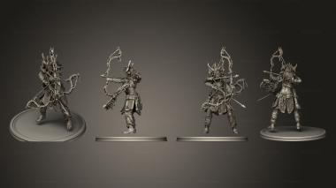 Military figurines Tribal Warrior 3d model