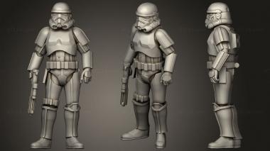 Military figurines livery trooper 3d model