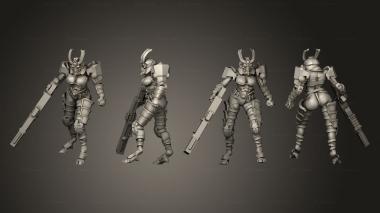 Military figurines Trooper 1 3d model