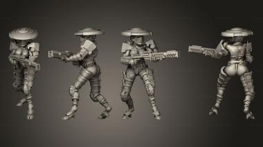 Military figurines Trooper 2 3d model