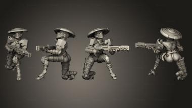 Military figurines Trooper 3 3d model