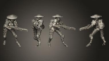 Military figurines trooper 4 3d model