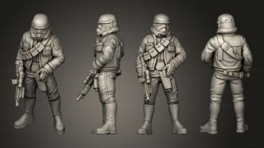 Military figurines trooper 01 3d model
