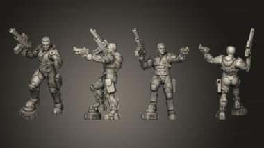 Military figurines trooper 07 3d model