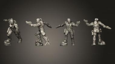 Military figurines trooper 08 3d model