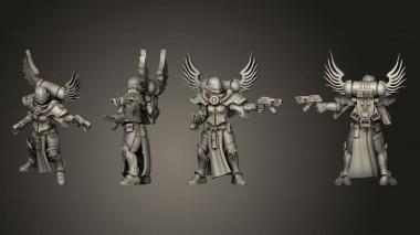 Military figurines trooper 09 3d model