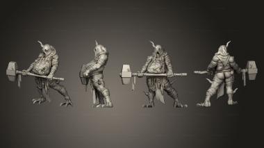 Military figurines Troubadour of Decay A Base 001 3d model