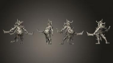 Military figurines Troubadour of Decay A Base 003 3d model