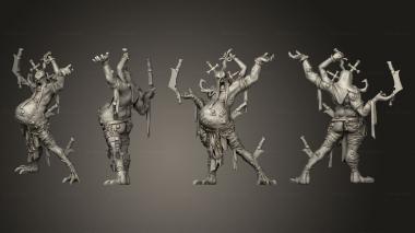 Military figurines Troubadour of Decay A Base 004 3d model