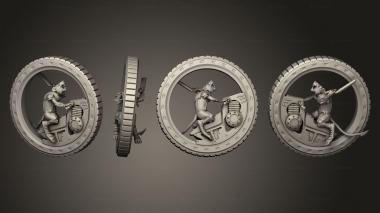 Military figurines Tunnel Riders Bike 04 3d model