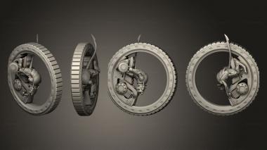 Military figurines Tunnel Riders Bike 06 3d model