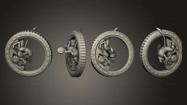 Military figurines Tunnel Riders Bike 08 3d model