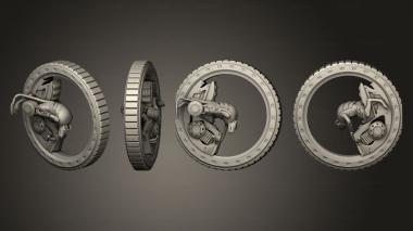 Military figurines Tunnel Riders Bike 10 3d model