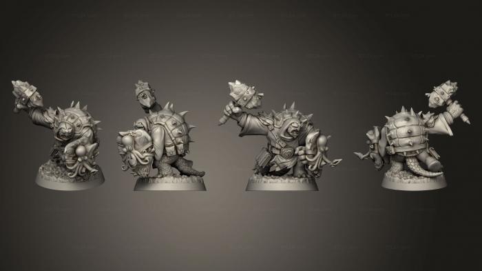 Military figurines (Tuotar Cleric, STKW_13978) 3D models for cnc
