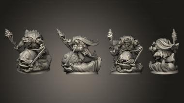 Military figurines Tuotar Mage Mounted 3d model