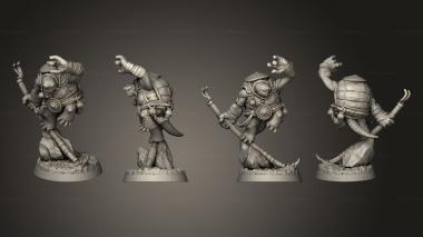 Military figurines Tuotar Monk 3d model