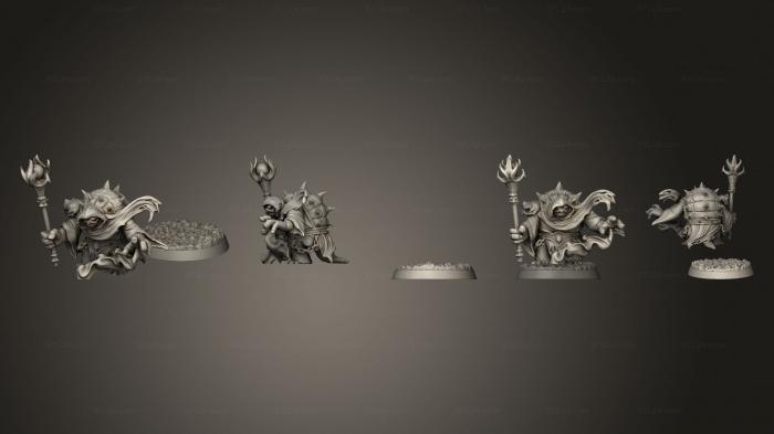 Military figurines (Tuotar Necromancer, STKW_13982) 3D models for cnc
