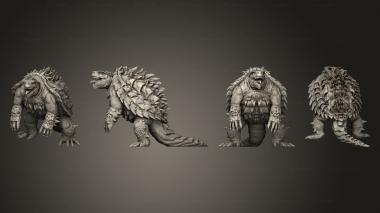 Military figurines Turtle Kaiju Huge 3d model