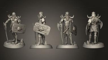 Military figurines Tusked Warrior 3d model