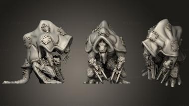 Military figurines Lizardfolk Claw Slayer 3d model