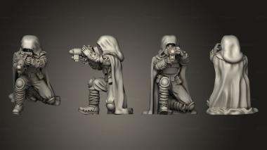 Military figurines Twilerian desert sniper team 22 3d model