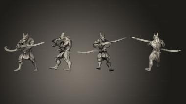 Military figurines Tzaangor Dual Khopesh Double Cross Strike 3d model