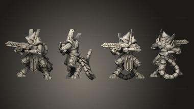Military figurines Ugnix Ghanzeeks Troopers BRifle 3d model