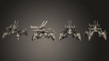 Military figurines Ugnix Titan Anntenae Front 3d model